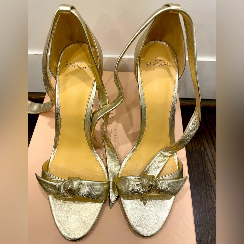 Alexandre Birman Clarita 100 Golden Sandal